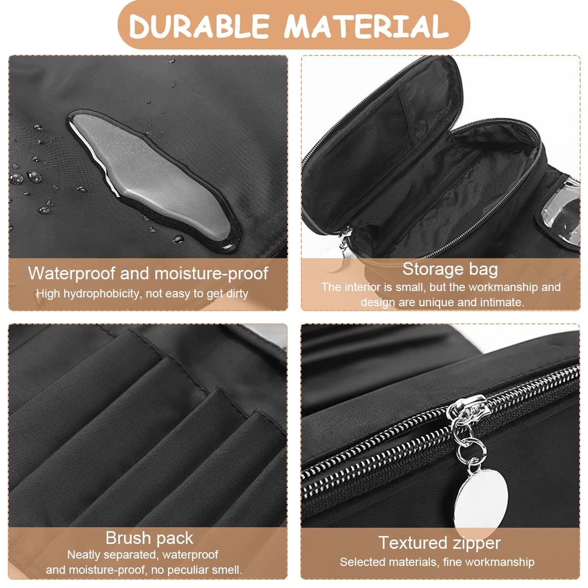 MAYCREATE Makeup Brush Holder Travel Makeup Brush Organizer Cosmetic Bag Roll Up Storage Case Pouch with 12 Brush Sleeve, Zipper & Mesh Pouch, Waterproof & Dustproof MAYCREATE Makeup Brush Holder Travel Makeup Brush Organizer Cosmetic Bag Roll Up Storage Case Pouch with 12 Brush Sleeve, Zipper & Mesh Pouch, Waterproof & Dustproof